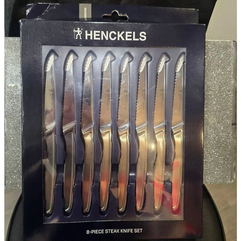 Zwilling Henckels Serrated 8PC Stainless Steel Steak Knife Set